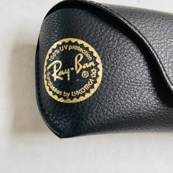 Ray Ban Eyeglasses Sunglasses Case Black Pebbled Glasses Accessory - Picture 2 of 5